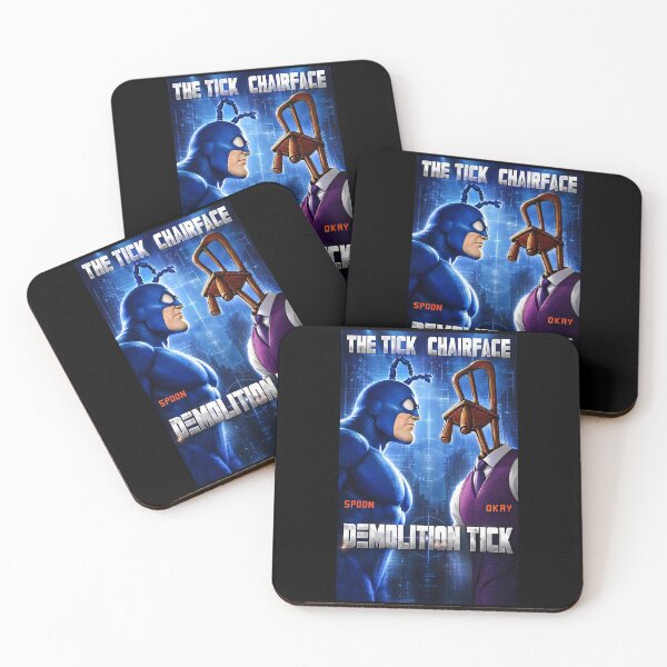 Item preview, Demolition Tick Chairface Poster Tee designed and sold by CerealBoxInk.