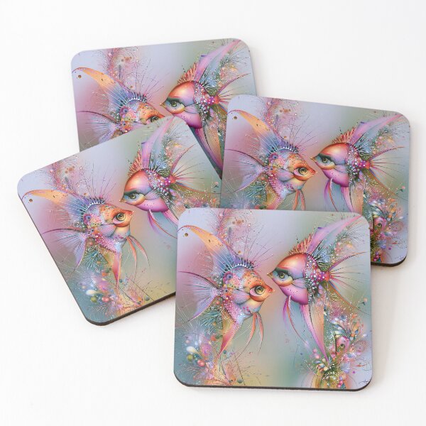 Item preview, Whimsical Coral Bloom Duet designed and sold by bloorose.
