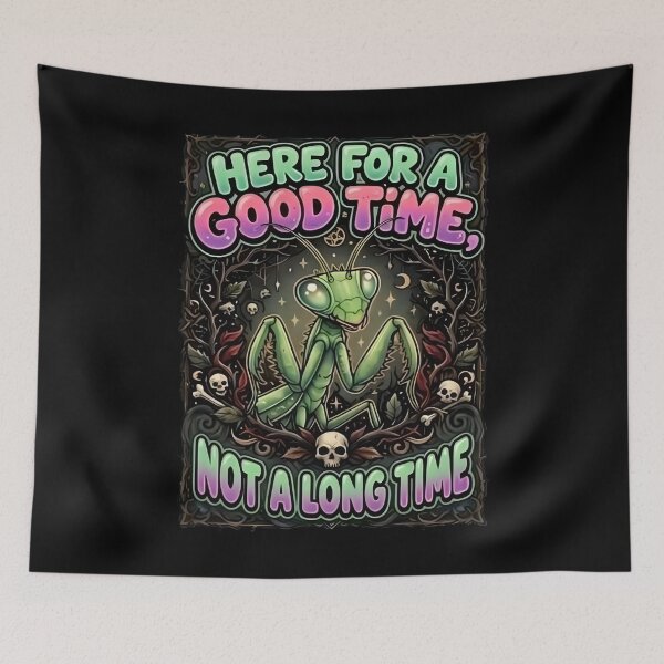 Item preview, Girls Will Be Girls - Praying Mantis - Funny Mantis - Girl Dinner Praying Mantis designed and sold by Johnstudioart.