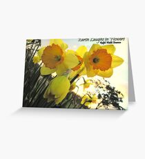 Earth Laughs in Flowers Greeting Card