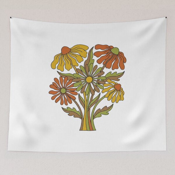 Item preview, Retro 1970s Vintage Floral Bouquet Art designed and sold by Rahat3344.
