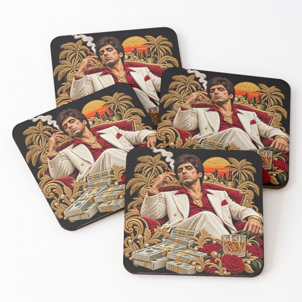 Item preview, Vintage Gangster Boss – Luxury 3D Embroidery Art, Cigar & Gold Throne designed and sold by Emoji Emblems.