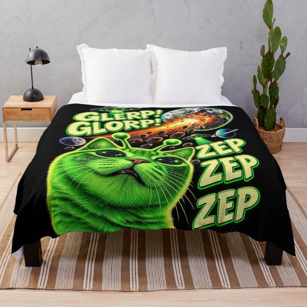 Item preview, Glerp Glorp Funny Alien Cat The Alien Cat Meme designed and sold by TeeARTHY.