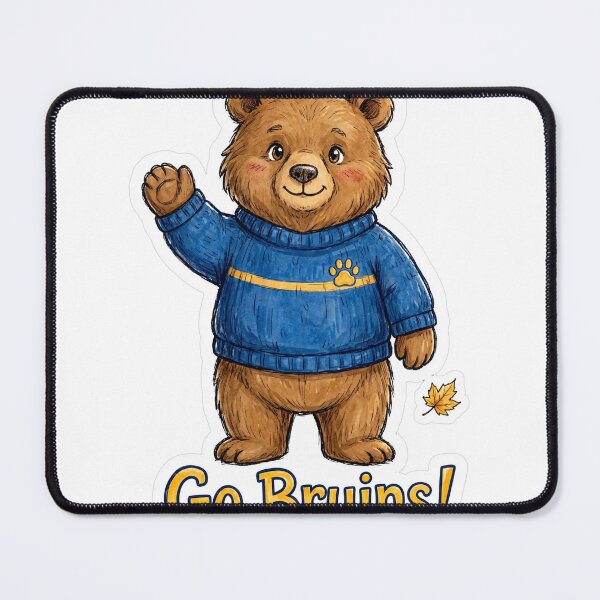 Item preview, Bear Mascot Sticker — Go Bruins! UCLA Doodle designed and sold by wombat-darts5.