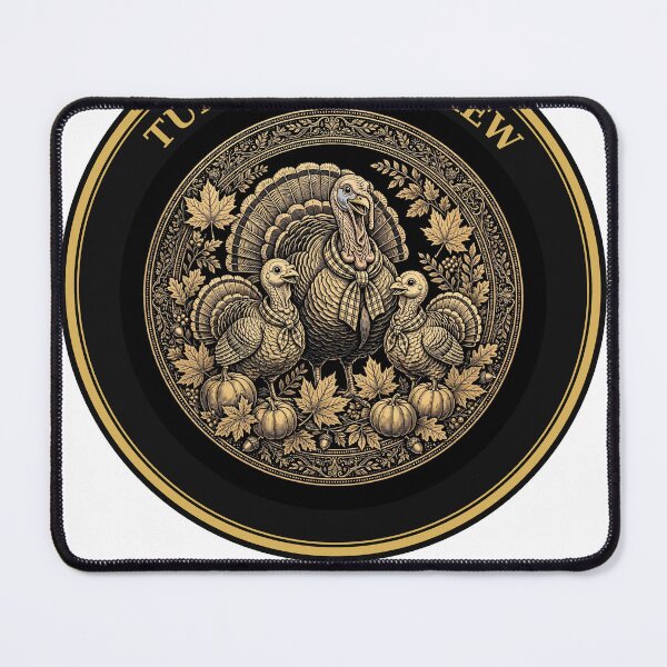Item preview, Turkey Day Crew – Turkey Family Matching Thanksgiving Gold Badge designed and sold by DRAWARTIST22.