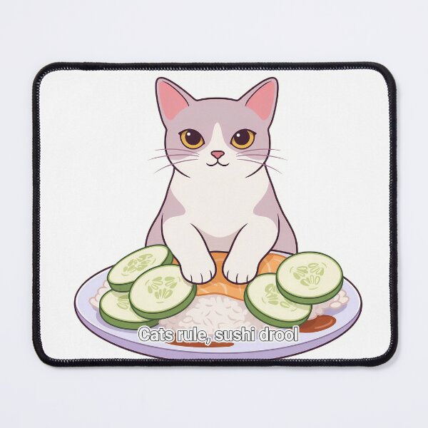 Item preview, Cats Rule Sushi Drool designed and sold by NiftyWrx.