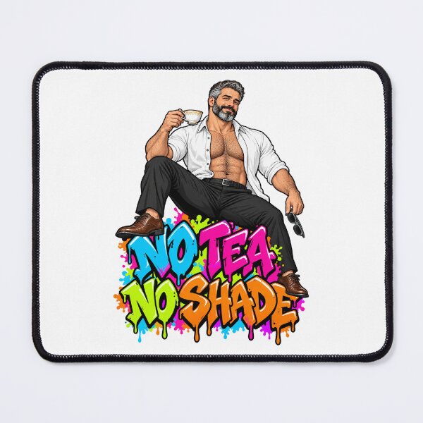 Item preview, No Tea No Shade Gay Graffiti Man Illustration designed and sold by Daddy Issues Art Co.
