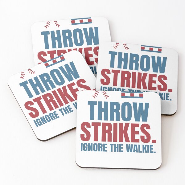 Item preview, Throw Strikes. Ignore the Walkie. Funny Baseball Warehouse Shirt designed and sold by Dock & Diamond Co..