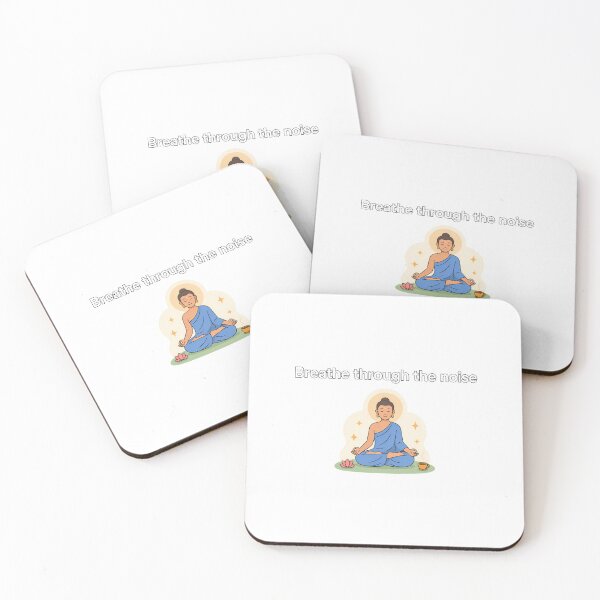 Item preview, Breathe through the noise - Buddhist meditation designed and sold by NiftyWrx.