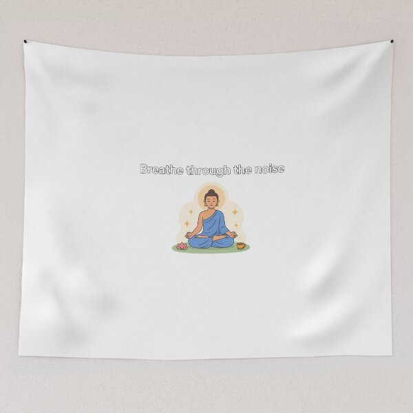 Item preview, Breathe through the noise - Buddhist meditation designed and sold by NiftyWrx.