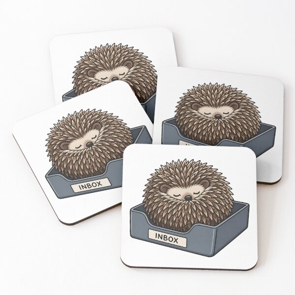 Item preview, Tired Office Hedgehog Retreating From Emails designed and sold by Greky.