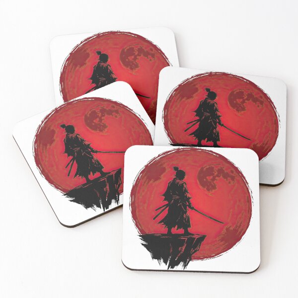 Item preview, Samurai Warrior Standing Before Red Moon designed and sold by Rahat3344.