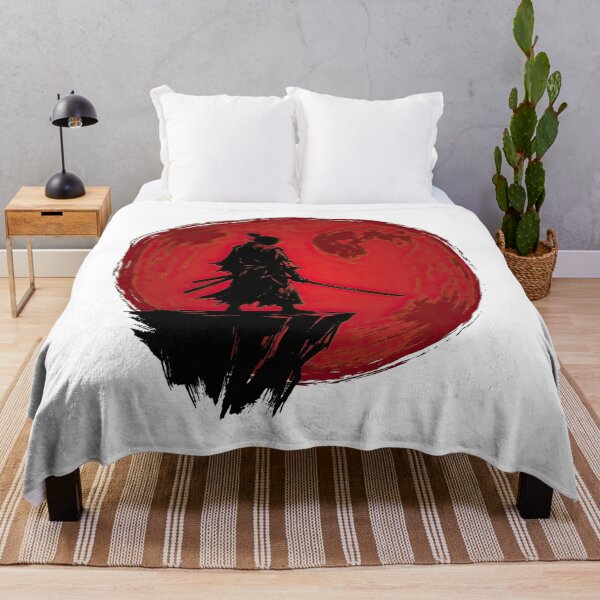 Item preview, Samurai Warrior Standing Before Red Moon designed and sold by Rahat3344.