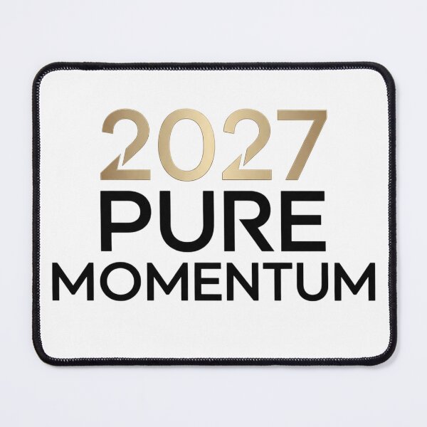 Item preview, 2027 Pure Momentum - Motivational Minimalist Gold and Black Typography Design designed and sold by Nubian Style.