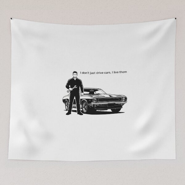 Item preview, Confident Car Enthusiast with Bold Quote designed and sold by NiftyWrx.