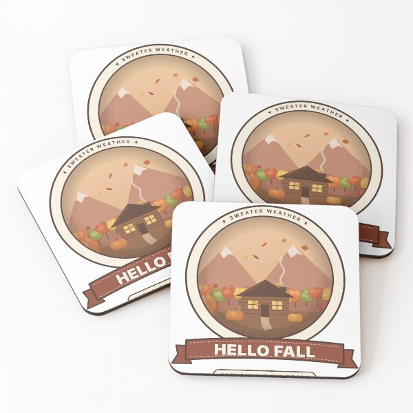 Item preview, Hello Fall Cozy Cabin in the Woods Badge designed and sold by kassimis.