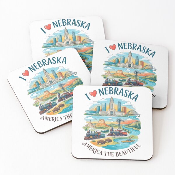 Item preview, Explore Nebraska - Chimney Rock, Scotts Bluff, Sandhills & Omaha designed and sold by Illumine-World.
