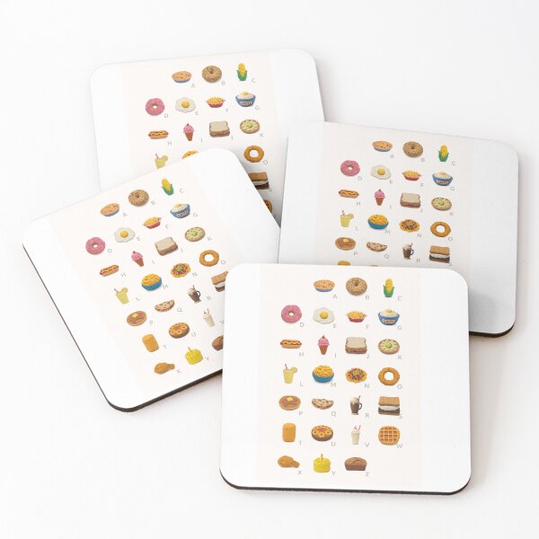 Item preview, American Foods Alphabet Claymation Nursery Art designed and sold by Ooshimooshi.