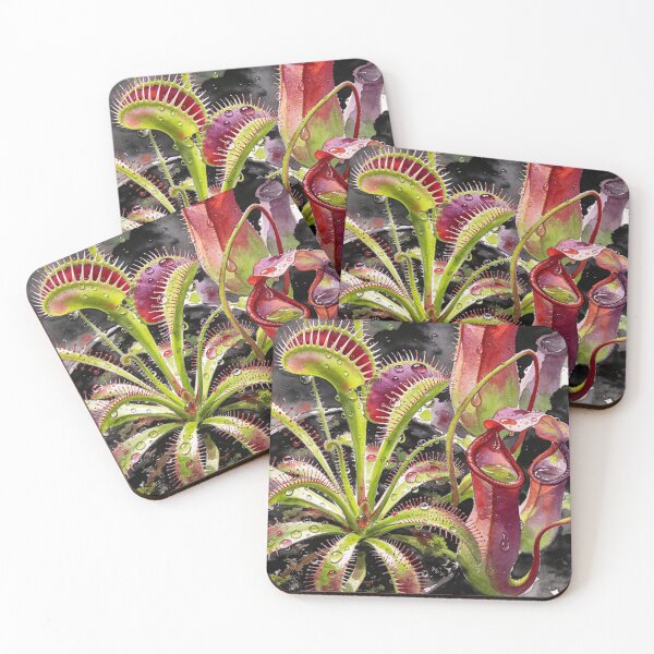 Item preview, Carnivorous Garden under the Fog in Watercolor designed and sold by EduMaru_Arts.