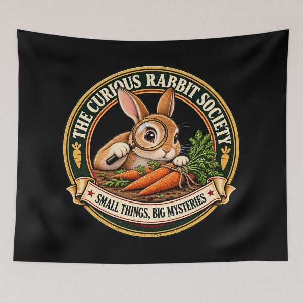 Item preview, The Curious Rabbit Society – Funny Rabbit Detective designed and sold by QuietSpark.