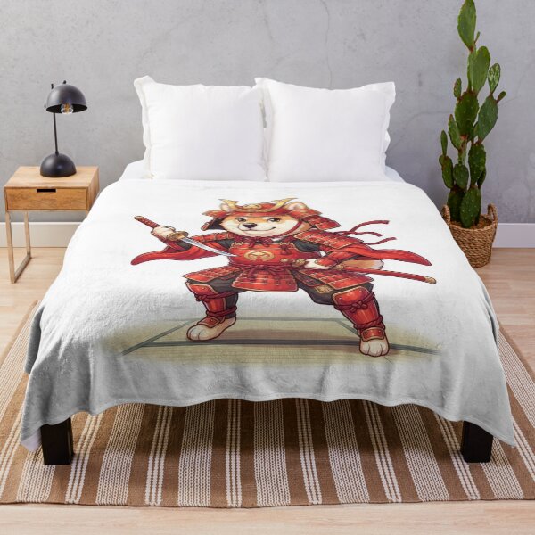 Item preview, Cute Shiba Inu Samurai Warrior Art designed and sold by Rahat3344.