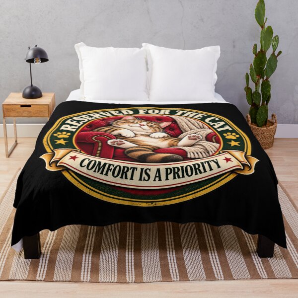 Item preview, Reserved for the Cat – Sleeping Cat Emblem designed and sold by QuietSpark.