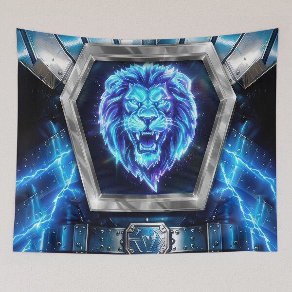 Item preview, Cyber Knight Armor - Neon Blue Lion designed and sold by keythxctrs.