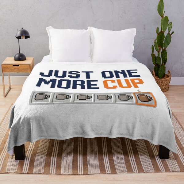 Item preview, Just One More Cup – Pixel Art Coffee Gamer designed and sold by LuloCreative.
