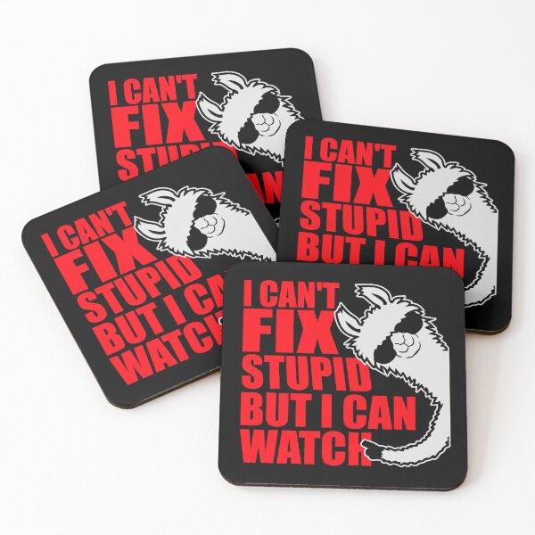 Item preview, I Can't Fix Stupid But I Can Watch Llama Cool Glasses designed and sold by shirt-o-mat.