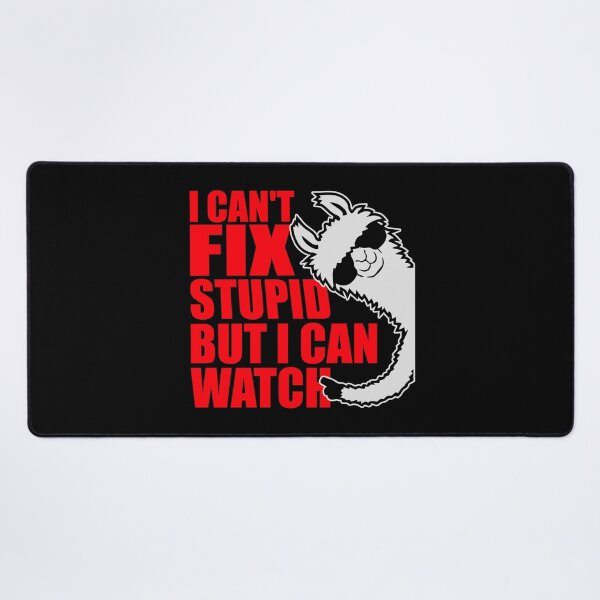Item preview, I Can't Fix Stupid But I Can Watch Llama Cool Glasses designed and sold by shirt-o-mat.