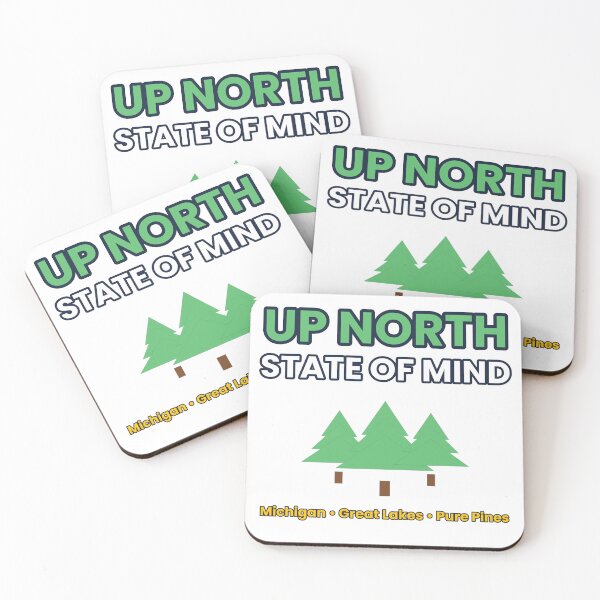 Item preview, Up North State of Mind Michigan Graphic designed and sold by ResellerTNT.