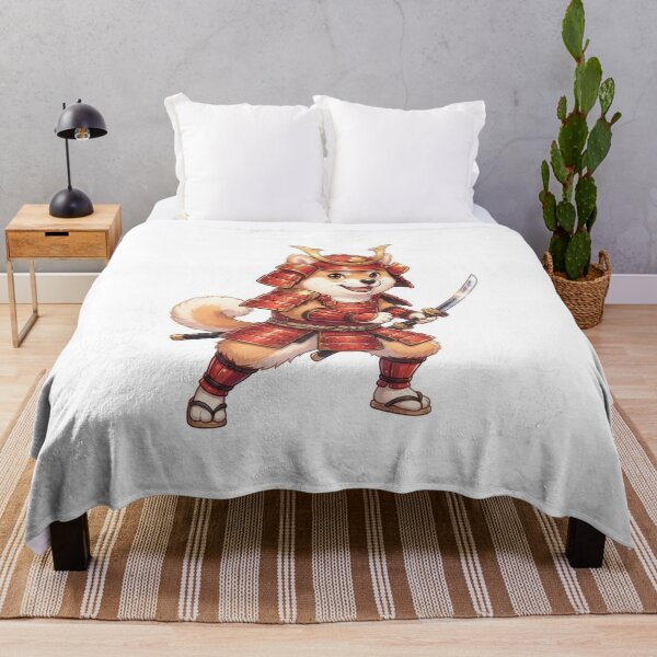 Item preview, Brave Shiba Inu Samurai Warrior Art designed and sold by Rahat3344.