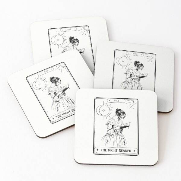 Item preview, The Night Reader Tarot Card - Book Lover designed and sold by ZenReiArt.