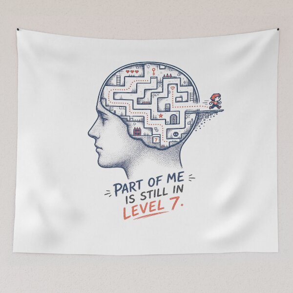 Item preview,  Part of Me Is Still in Level Seven designed and sold by MOSIDRIP™.