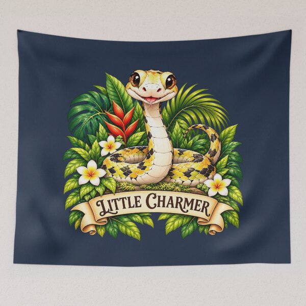 Item preview, Little Charmer – Baby Snake & Tropical Jungle designed and sold by thirtyonestars.