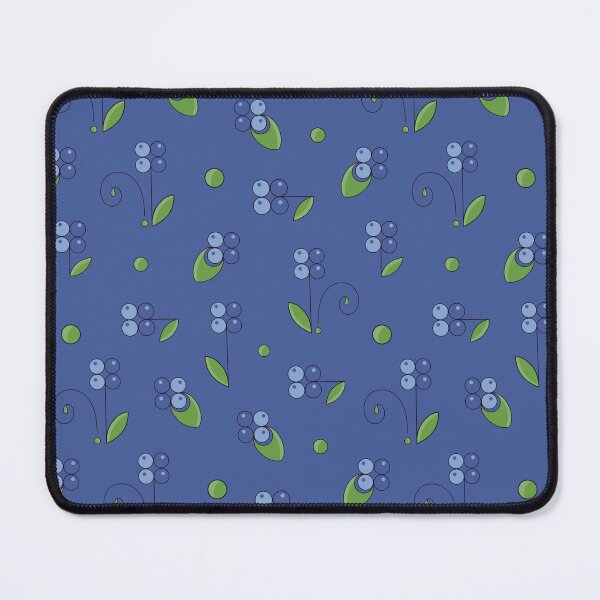 Item preview, Berry floral dark blue pattern designed and sold by Charo Debarnot.