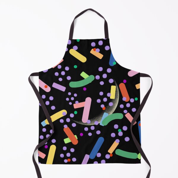 Item preview, Colorful Sprinkles and Moon Night Sky Seamless Pattern designed and sold by Shivora Studio.