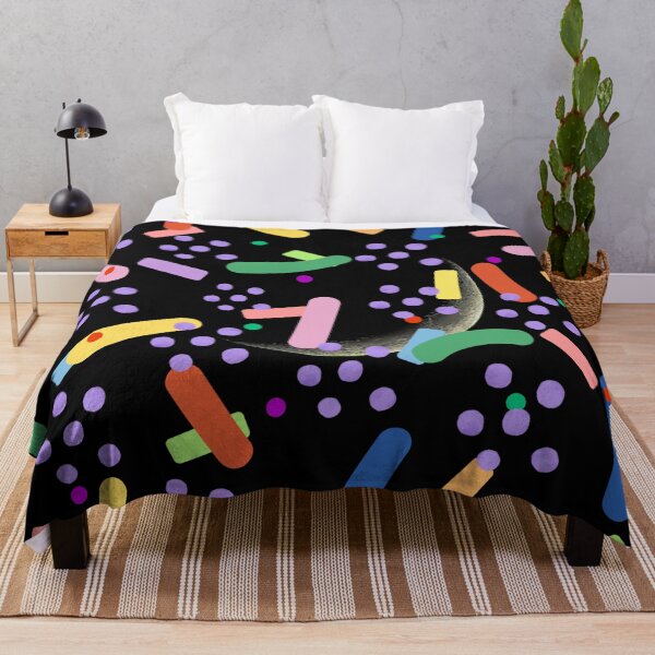 Item preview, Colorful Sprinkles and Moon Night Sky Seamless Pattern designed and sold by Shivora Studio.