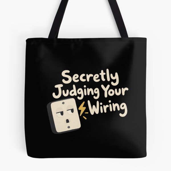 Item preview, Secretly Judging Your Wiring - Socket Side Eye Shirt designed and sold by AMICO77.
