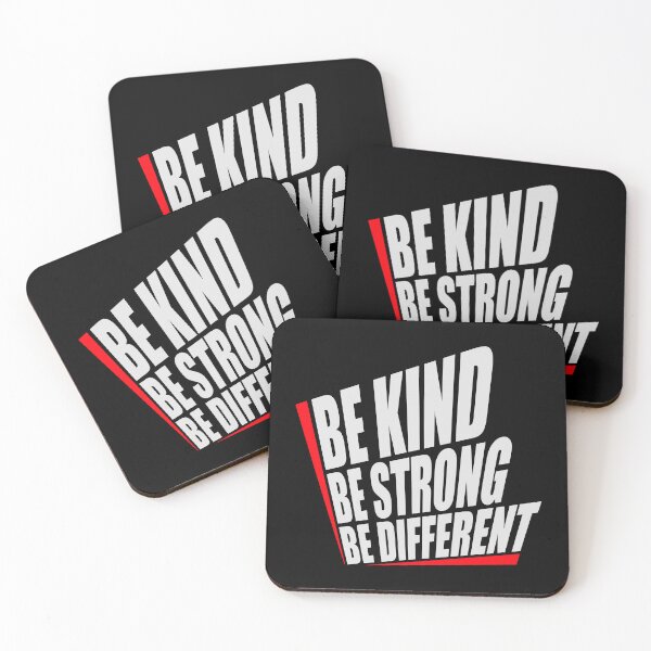 Item preview, Be Kind Be Strong Be Different Quote Logo Text designed and sold by shirt-o-mat.