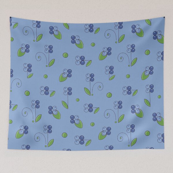 Item preview, Berry floral pattern designed and sold by Charo Debarnot.