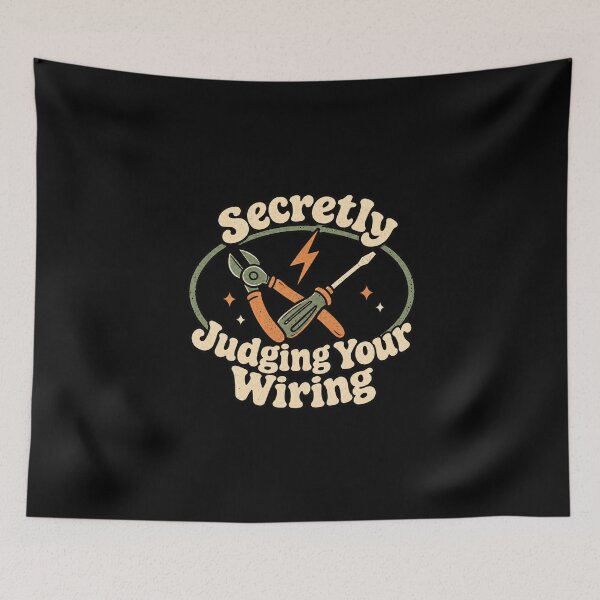 Item preview, Secretly Judging Your Wiring - Vintage Tradesman Wiring Quote designed and sold by AMICO77.