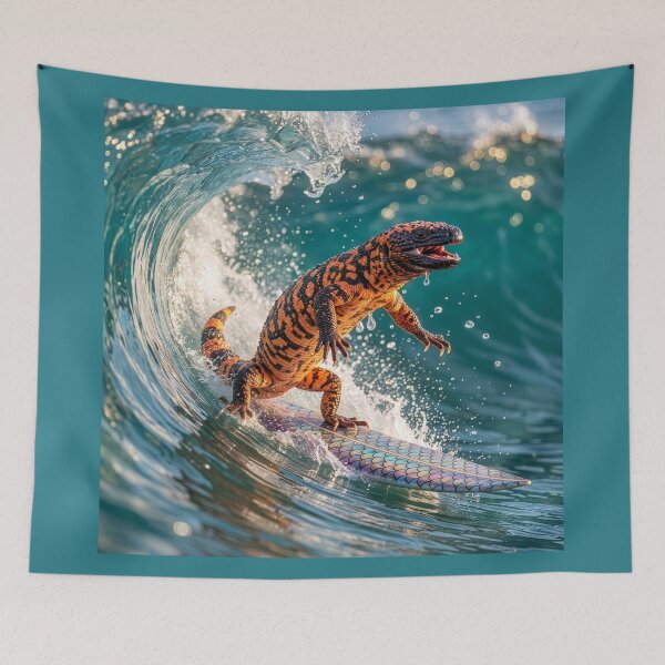 Item preview, Gila Monster Ditches the Desert for the Stoke designed and sold by Tridentulus.