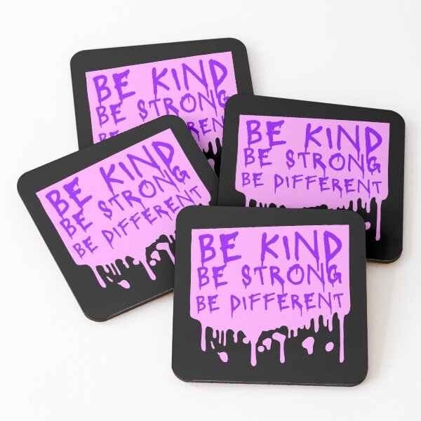 Item preview, Be Kind Be Strong Be Different Quote Logo Text designed and sold by shirt-o-mat.
