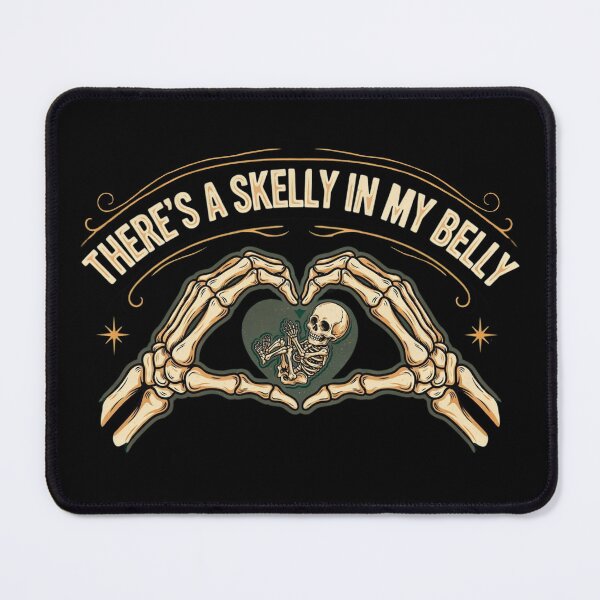 Item preview, There's Skelly in My Belly Pregnant Halloween, Funny Skeleton Halloween designed and sold by Dabbing Turtle Designs.