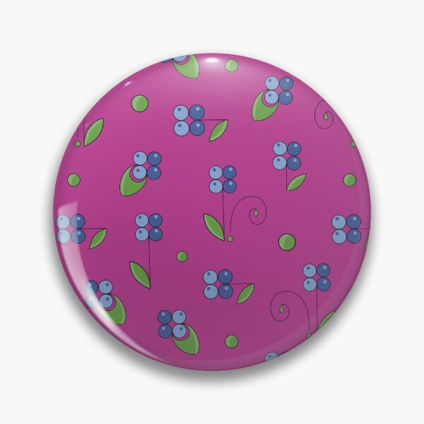 Item preview, Berry floral magenta pattern designed and sold by Charo Debarnot.