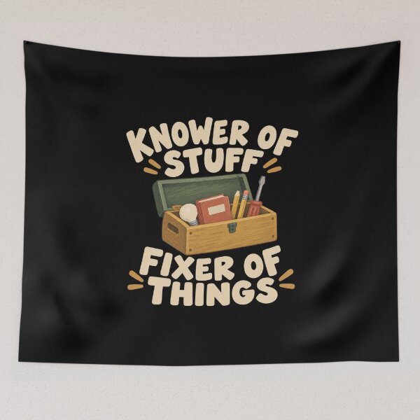 Item preview, Knower of Stuff Fixer of Things - Grandpa's Secret Toolbox designed and sold by AMICO77.