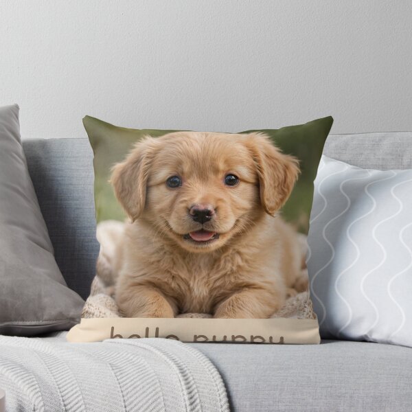 Item preview, Hello Puppy — Cute Little Golden Puppy designed and sold by Stevercortinas.