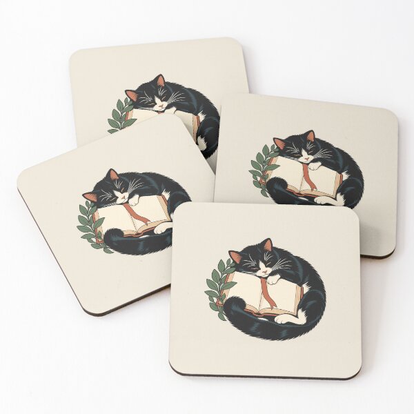 Item preview, One More Chapter – Sleeping Cat and Book designed and sold by WAUZ.