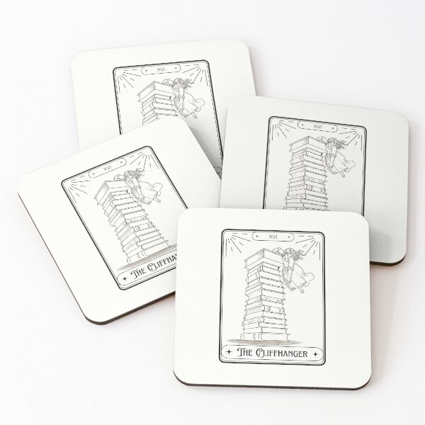 Item preview, The Cliffhanger Tarot Card - Funny Reader designed and sold by ZenReiArt.